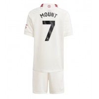 Dětský fotbalový dres Manchester United Mason Mount #7 2023-24 Třetí Krátký Rukáv (+ trenýrky)